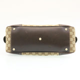 Gucci GG Canvas Sherry Line Shoulder Bag Brown Red Green am1564g