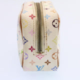 Louis Vuitton Monogram Multicolor Trousse Wapity Pouch White Auth am1686g Clutch