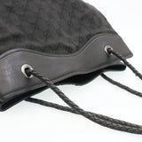 Gucci GG Canvas Shoulder Bag Canvas Black am1813g
