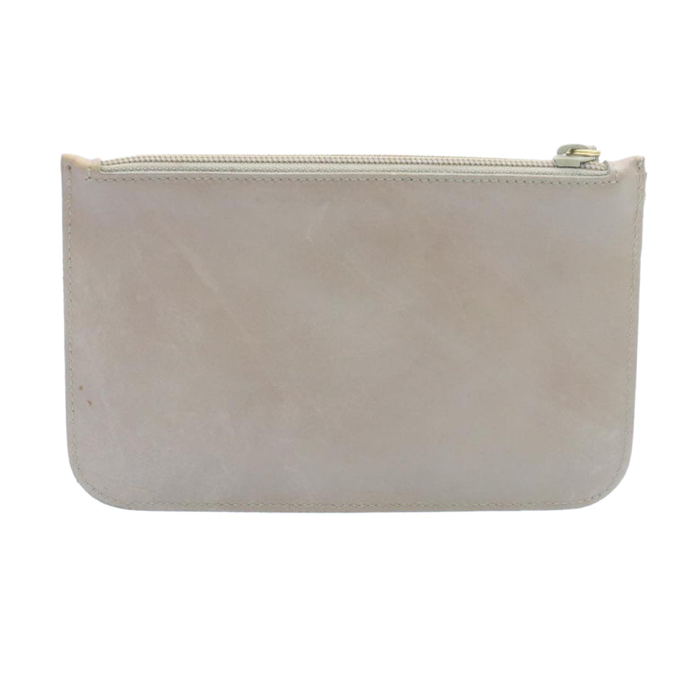Gucci Pouch Leather Gray am1843g