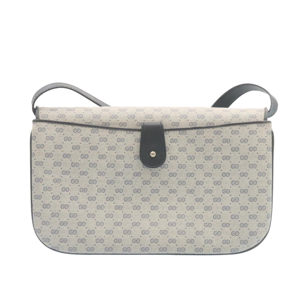 Gucci Micro GG Canvas Shoulder Bag Navy am1865g