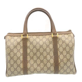 Gucci Web Sherry Line GG Canvas Hand Bag Brown Red Green am2077g