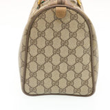 Gucci Web Sherry Line GG Canvas Hand Bag Brown Red Green am2077g