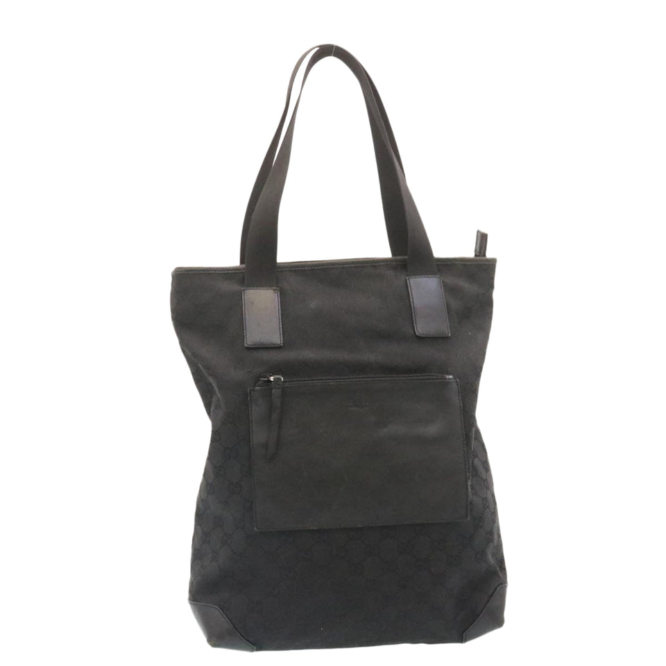 Gucci GG Canvas Tote Bag Black am2078g