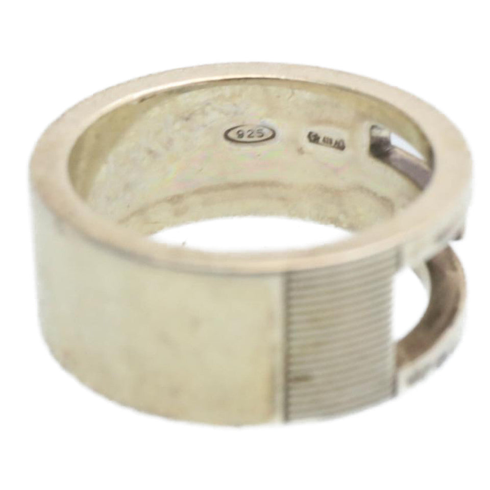Gucci Ring 2 Set size 7 and 16 Silver am2085g