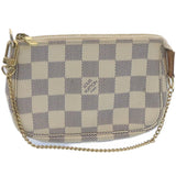 Louis Vuitton Damier Azur Mini Pochette Accessoires Pouch LV Auth am2224g Clutch
