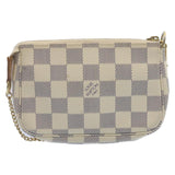 Louis Vuitton Damier Azur Mini Pochette Accessoires Pouch LV Auth am2224g Clutch