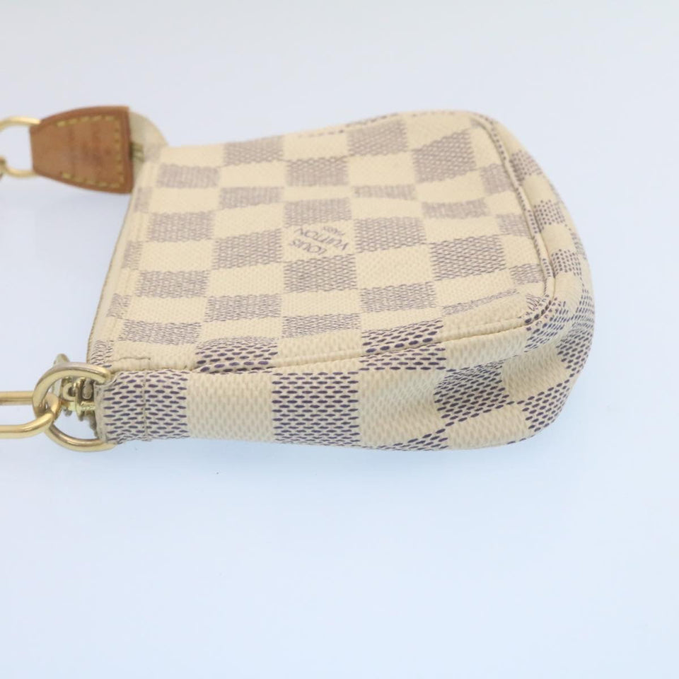Louis Vuitton Damier Azur Mini Pochette Accessoires Pouch LV Auth am2224g Clutch