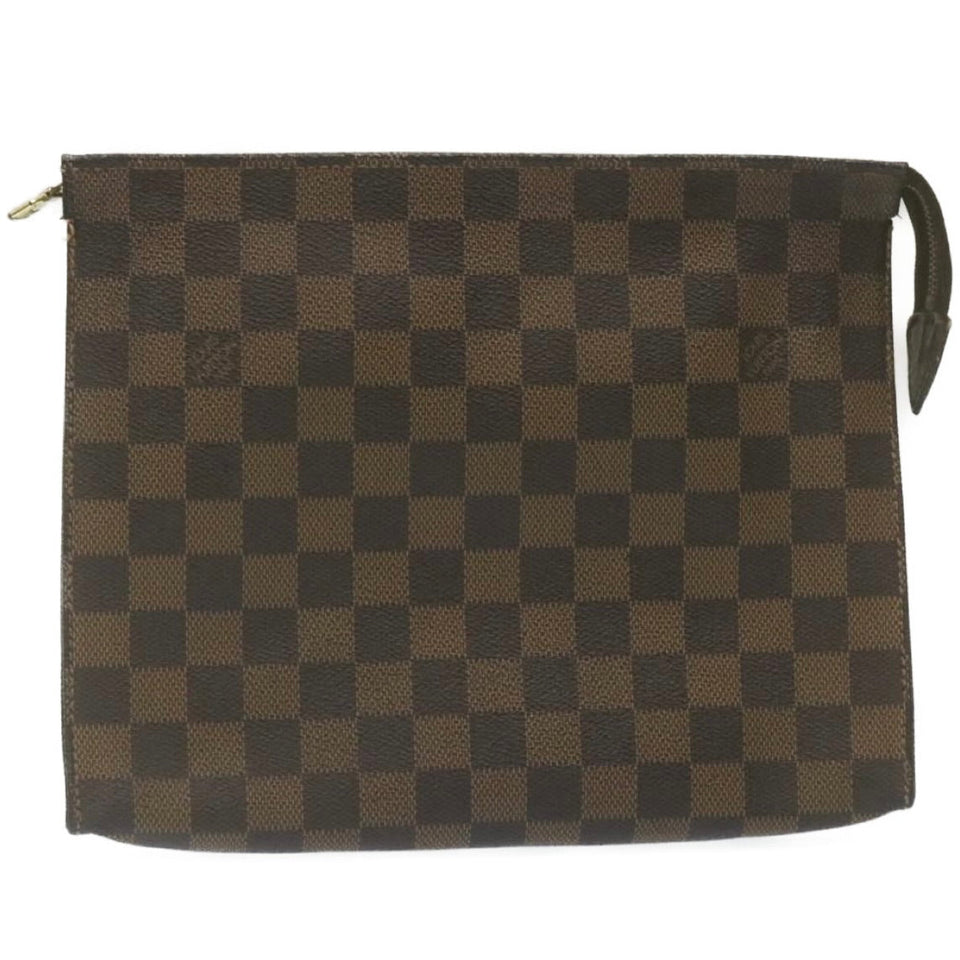 Louis Vuitton Damier Ebene Poche Toilette 26 Pouch LV Auth am2290g Clutch