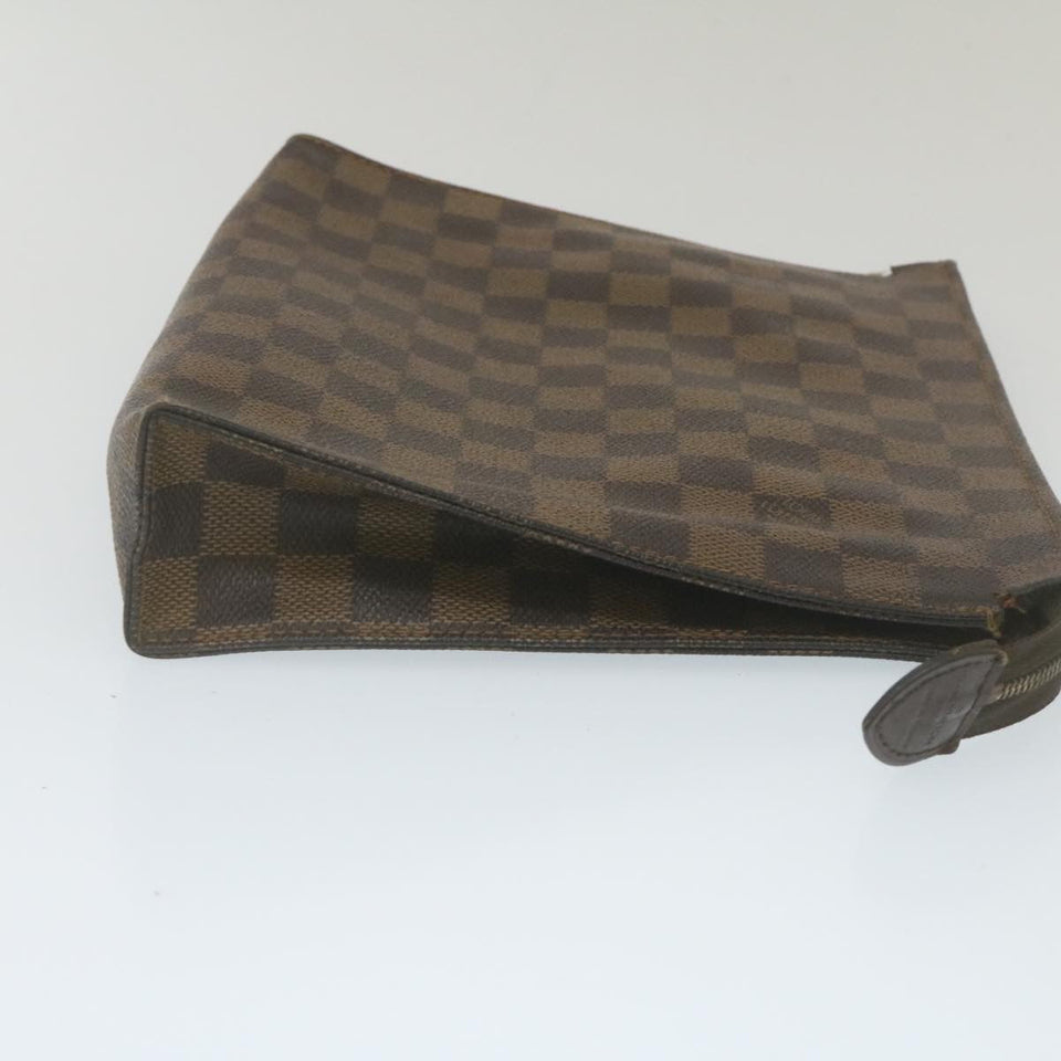 Louis Vuitton Damier Ebene Poche Toilette 26 Pouch LV Auth am2290g Clutch