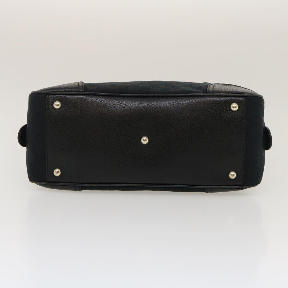 Gucci Web Sherry Line GG Canvas Hand Bag Black Red Green am2453g