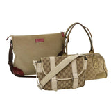 Gucci GG Canvas Shoulder Bag 3Set Beige am2482g