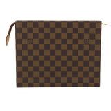 Louis Vuitton Damier Ebene Poche Toilette 26 Pouch LV Auth am2487g Clutch