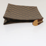 Louis Vuitton Damier Ebene Poche Toilette 26 Pouch LV Auth am2487g Clutch