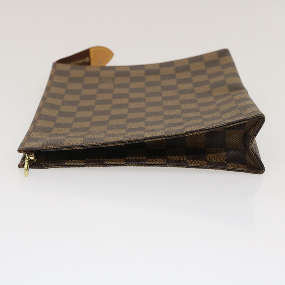 Louis Vuitton Damier Ebene Poche Toilette 26 Pouch LV Auth am2487g Clutch