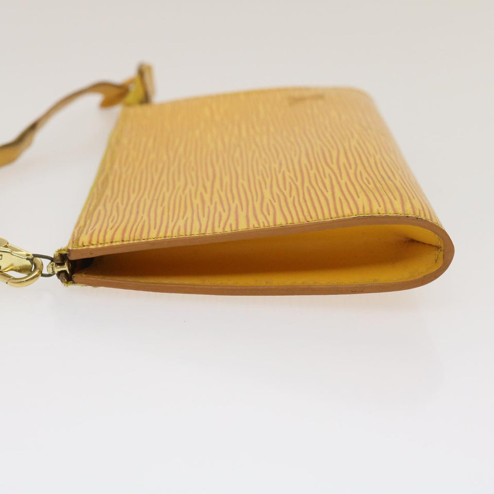 Louis Vuitton Epi Pochette Accessoires Pouch Yellow LV Auth am2512g Clutch