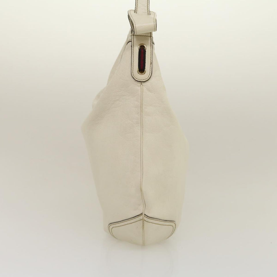 Gucci Shoulder Bag Leather White am2557g