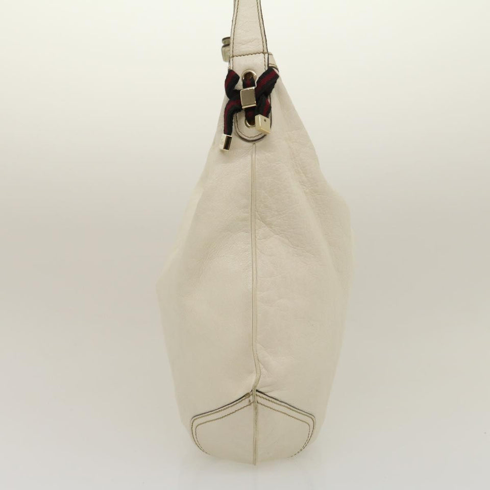 Gucci Shoulder Bag Leather White am2557g