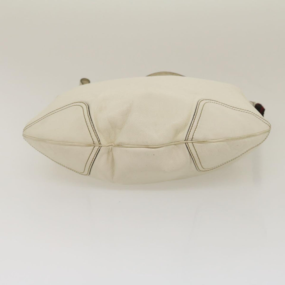 Gucci Shoulder Bag Leather White am2557g