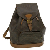 Louis Vuitton Monogram Montsouris MM Backpack LV Auth am2571g