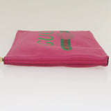 Gucci Web Sherry Line Soho Clutch Bag Leather Pink am2581g