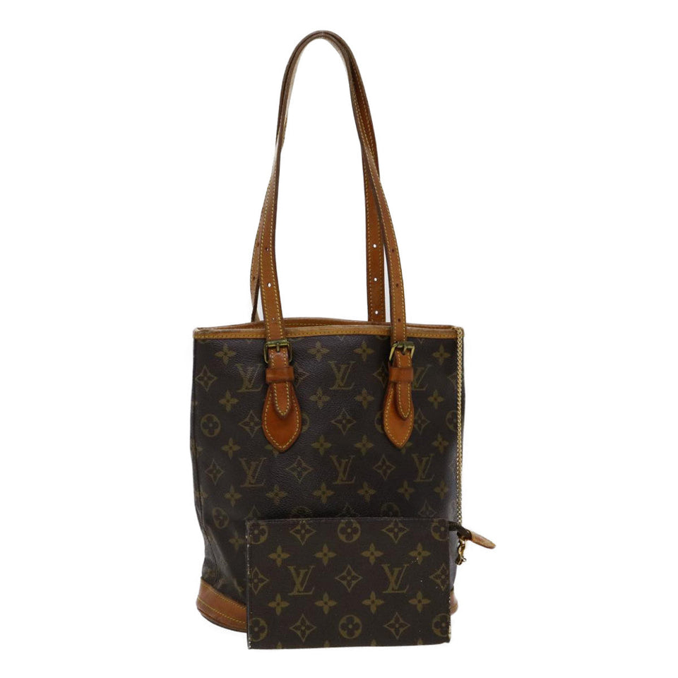 Louis Vuitton Monogram Bucket PM Shoulder Bag LV Auth am2619g
