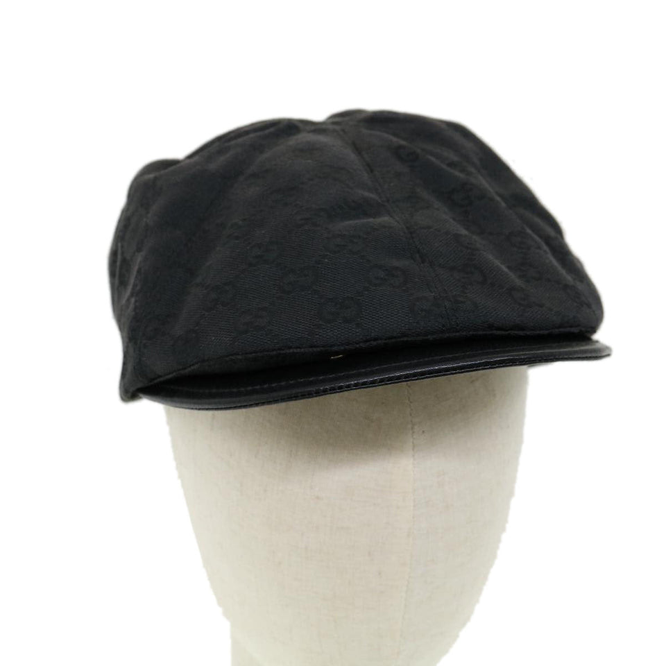 Gucci Web Sherry Line GG Canvas Hunting cap Hat Black Green Red am2782g