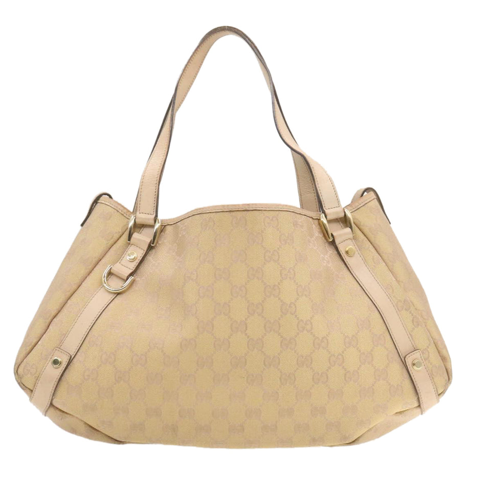 Gucci GG Canvas Shoulder Bag Nylon Pink Gold am427g