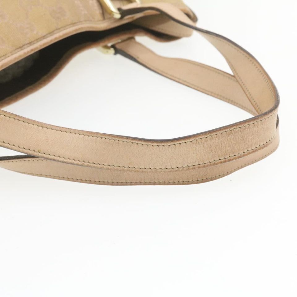 Gucci GG Canvas Shoulder Bag Nylon Pink Gold am427g