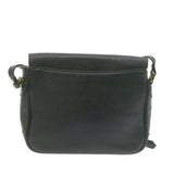 Luxury BurberrySs Nova Check Shoulder Bag Leather Black Auth am636g