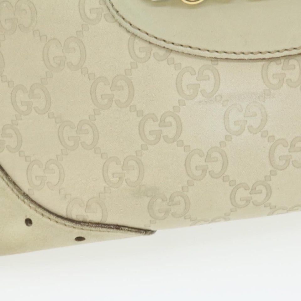 Gucci Guccissima GG Canvas Tote Bag Leather White 145993213317 am692g