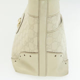 Gucci Guccissima GG Canvas Tote Bag Leather White 145993213317 am692g