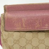 Gucci GG Canvas Waist Bag Beige Pink am699g