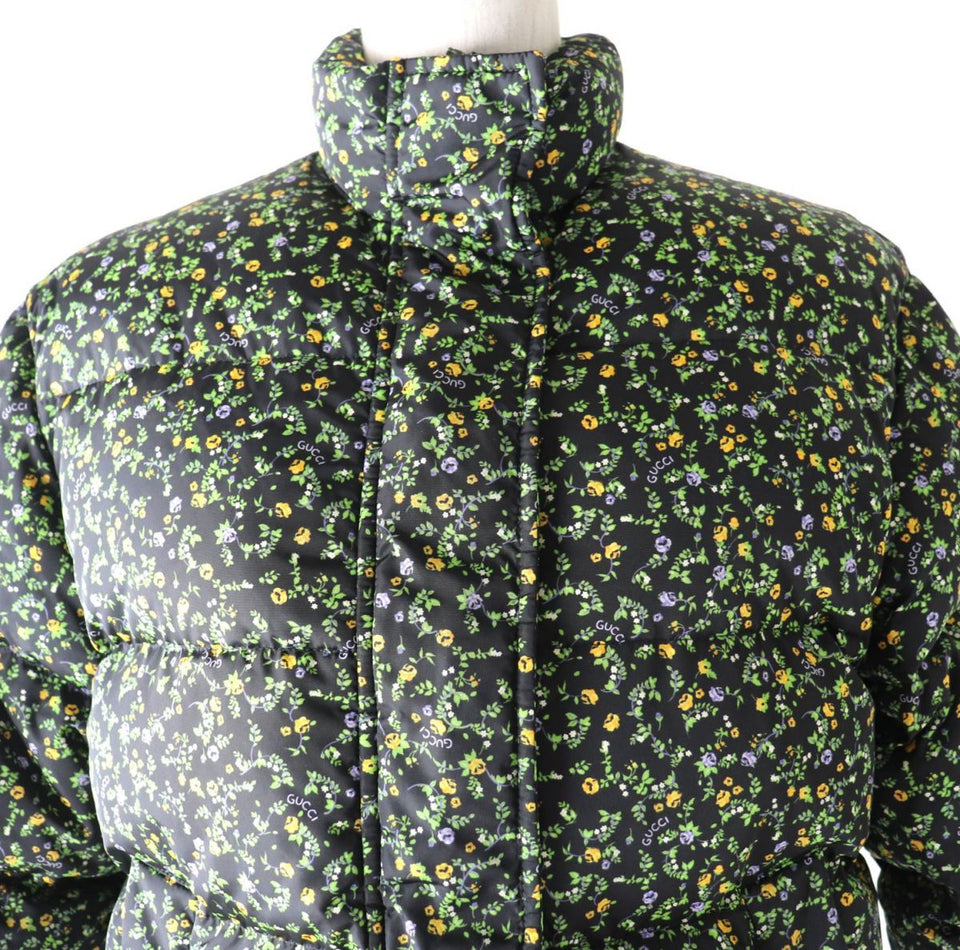Gucci Down jacket Outer: 100% nylon, Filling: 90% down, Filling: 10% feather, Part: 100% polyester multicolor Women 38