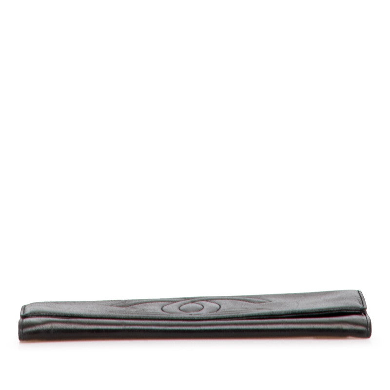 Chanel Coco Mark Calfskin Long Wallet