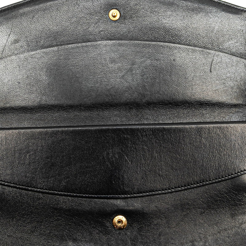 Chanel Coco Mark Calfskin Long Wallet