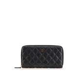 Chanel Coco Mark Matelassé Caviar Skin Long Wallet