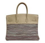 HermesBirkin 35 Beige Vibrato Bag GHW
