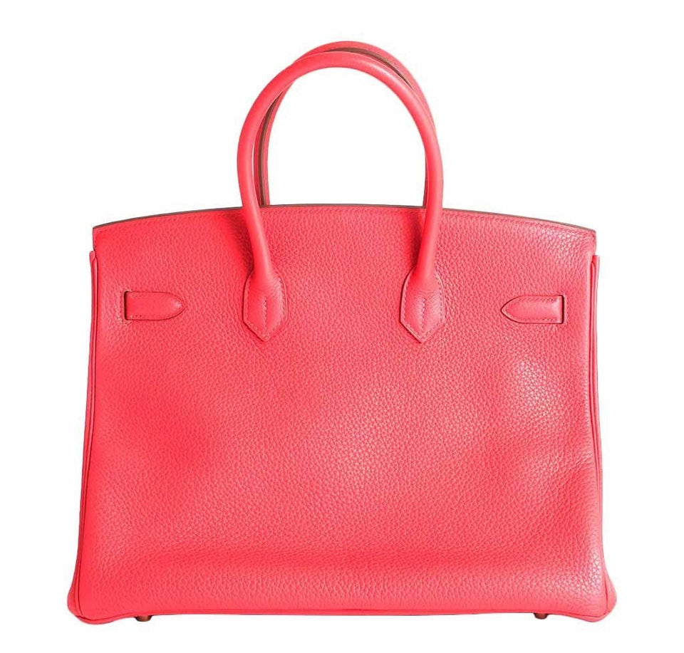 HermesBirkin 35 Fuchsia Togo Bag GHW