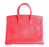 HermesBirkin 35 Fuchsia Togo Bag GHW