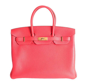 HermesBirkin 35 Fuchsia Togo Bag GHW