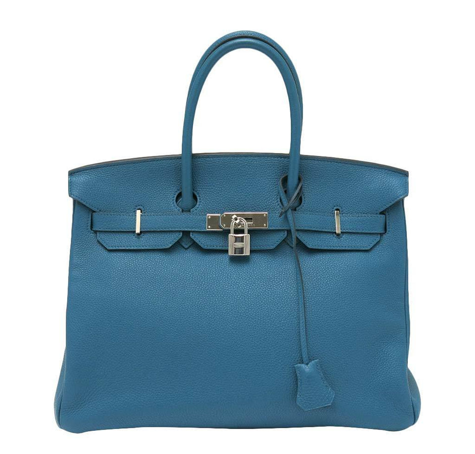 HermesBirkin 35 Cobalt Togo Bag PHW