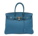 HermesBirkin 35 Cobalt Togo Bag PHW