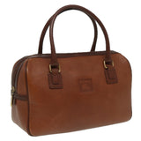 Luxury BurberrySs Hand Bag Leather Brown Auth hk1457