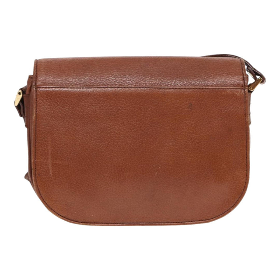 Luxury BurberrySs Shoulder Bag Leather Brown Auth hk1530