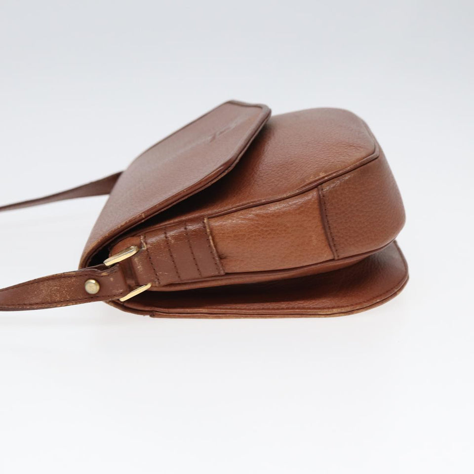 Luxury BurberrySs Shoulder Bag Leather Brown Auth hk1530