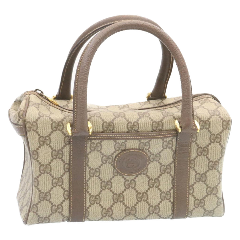 Gucci GG Canvas Hand Bag Beige hk233