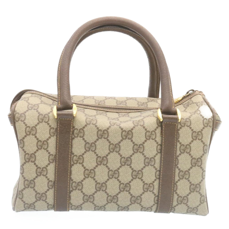 Gucci GG Canvas Hand Bag Beige hk233