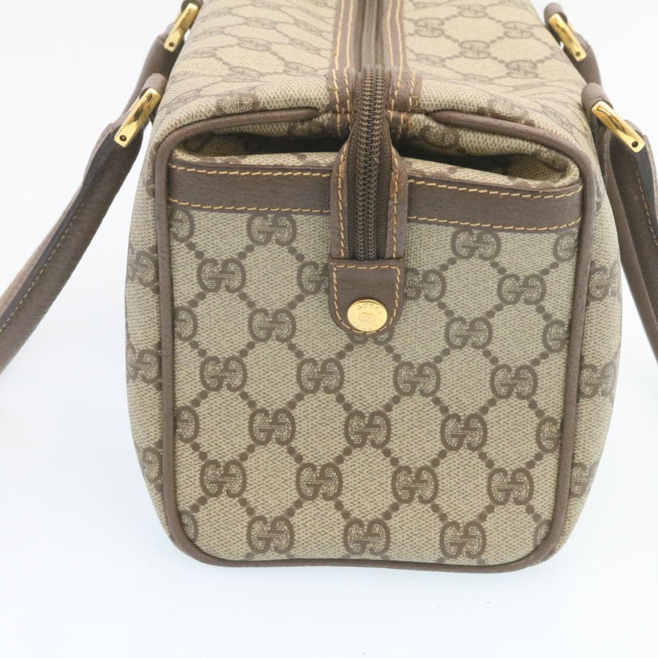Gucci GG Canvas Hand Bag Beige hk233