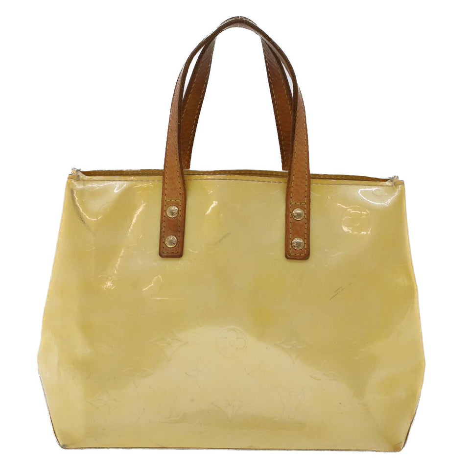 Louis Vuitton Monogram Vernis Reade PM Hand Bag Perle LV Auth hk740